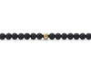 bracelet beads noir soft avec 1 bille en or jaune le 29g